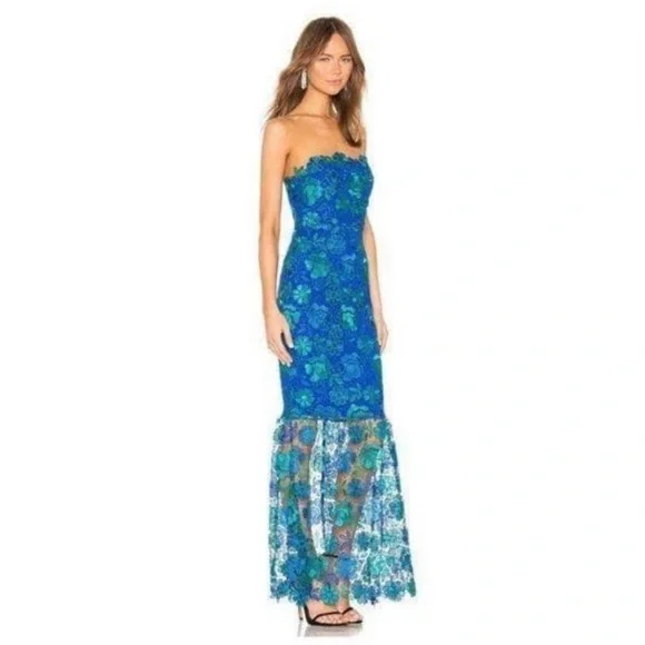 Lovers + Friends Teagan Gown in Blue from REVOLVE Size S - Picture 2 of 10